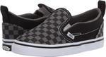 Кроссовки Slip-On V Vans, цвет (Checkerboard) Black/Pewter - фото