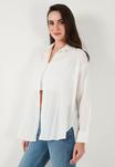 Блузка на пуговицах LELA, белый - фото 5