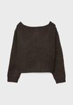 Джемпер Stradivarius BOAT NECK SWEATER, Dark Brown - фото 8