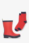 Красные матовые дождевые сапоги Hatley, красный - фото 4