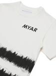 Футболка с принтом тай-дай MYAR KIDS, белый - фото 3