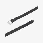 Кожаный ремень с логотипом Prada, черный - фото 4