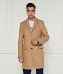 Пальто мужское Hugo Migor шерстяное классического кроя, бежевый - фото 3