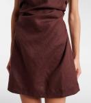 Льняное мини-платье Aloisa Faithfull, Carob - фото 5