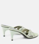 Кожаные сандалии cosmo The Attico, синий - фото 3