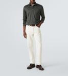 Хлопковая поло Kiton, зеленый - фото 2