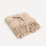 Декоративное одеяло Chenille Plain Basics El Corte Inglés, бежевый - фото 3