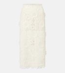 Свадебная кружевная юбка-карандаш Rotate, Egret - фото