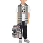 Футболка детская Burberry с рисунком, белый / серый - фото 4