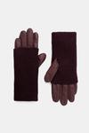 Кожаные перчатки Medicine, бордовый - фото