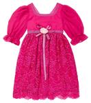 Украшенное кружевное платье Patachou, розовый - фото