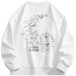 Свитшот унисекс Doraemon, светло-зеленый (с флисовой подкладкой) - фото