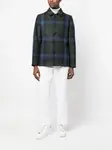 Клетчатая куртка-рубашка из необработанной шерсти ASPESI, синий - фото 2