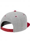 Бейсболка CLASSIC SNAPBACK 2-TONE Flexfit, цвет light grey/red - фото 6