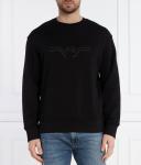 Свитшот мужской Emporio Armani с принтом, черный - фото