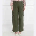 Джинсовые брюки-карго Max&Co., хаки - фото