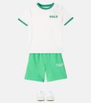 Волей кроссовки из холста Veja Kids, White_Emeraude - фото 2