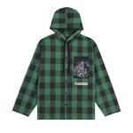 Рубашка Pleasures Virtual Hooded Shirt, Green - фото