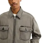 COACH Джинсовая куртка мужская серая, Gray - фото 4