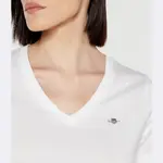 Футболка стандартного кроя со щитом Gant, белый - фото 4