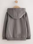 Толстовка с капюшоном на молнии Next, серый - фото 2