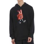 Толстовка Converse Finger Letter Print Hooded Drawstring Sweatshirt Men's Black, черный - фото 3
