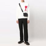 Ами V-образный вырез свитер AMIPARIS, Белый - фото 4