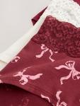 Трусики Next, Wine Red/White - фото 7