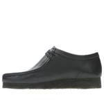 Кроссовки wallabee boots 'black leather' Clarks, черный - фото