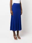P.A.R.O.S.H. плиссированная юбка миди, синий - фото 3