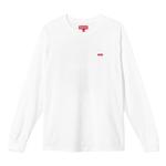 Футболка Supreme Small Box Long-Sleeve 'White', белый - фото 2