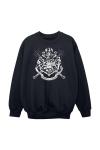 Толстовка с гербом Хогвартса и палочками Harry Potter, черный - фото 2