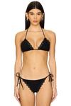 Верх бикини cefalu Ulla Johnson, цвет noir - фото