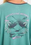 Топ Quiksilver HENLEY, Deep Sea/Green - фото 4