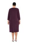 Миди платье Ulla Popken, Aubergine - фото 3