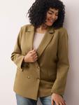Блейзер Trendyol Curve, оливковый - фото