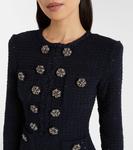 Платье миди из букле Self-Portrait, Navy - фото 4