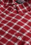 Блуза Superdry & Co Button-down blouse, Burgundy Check/Red - фото 6