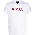 Футболка Vpc Logo Flocked A.P.C, белый - фото 3