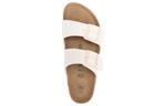 Шлепанцы Birkenstock Arizona Vegan Textile Narrow Fit Sandals 'Eggshell' - фото 3