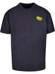 Футболка Wording Lemon Heavy Oversize Tee синего цвета Merchcode - фото