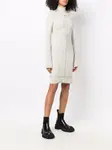 Платье из джерси с логотипом Off-White, серый - фото 3