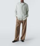 Рубашка Bresson из купро The Row, Light Sage - фото 2