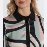 Атласное платье Silvian Heach, мультиколор - фото 4