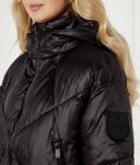 Куртка женская Pinko утепленная с капюшоном, черный - фото 4