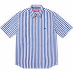Рубашка Supreme Loose Fit Multi Stripe в полоску, синий - фото