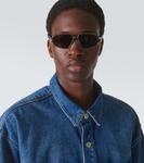 Авиатор Triomphe Metal 03 Celine Eyewear, Shiny Palladium/Smoke - фото 3