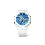 CASIO Часы Unisex Liquid Crystal/Analog Dual Display Series Blue Watch, GA-2100WS-7APR - фото