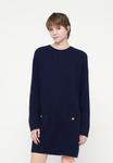 Платье GAP CREWNECK MINI DRESS, Navy Uniform/Dark Blue - фото
