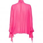 Блузка с бантом на воротнике PINKO, розовый - фото 4